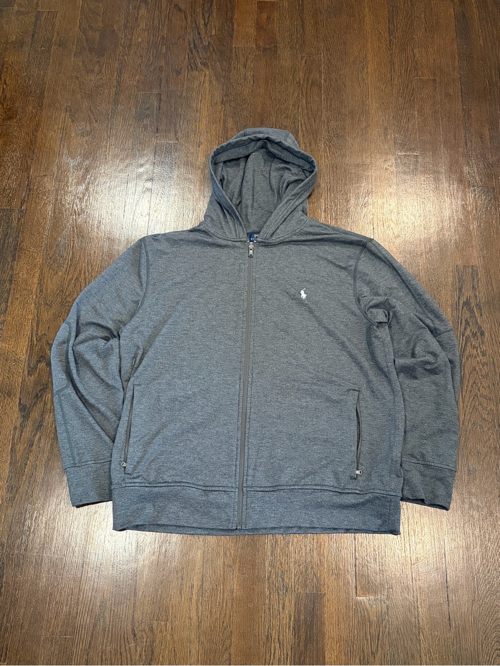 Ralph Lauren grey zip up hoodie